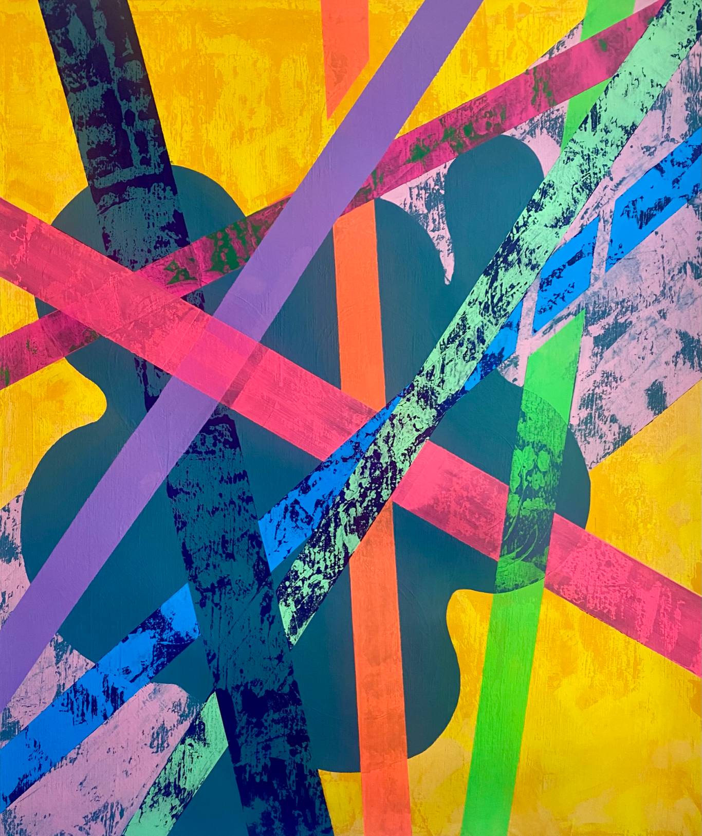 Paul Olivier No. 48 Acryl auf Leinwand (190 x 160 cm) 2025