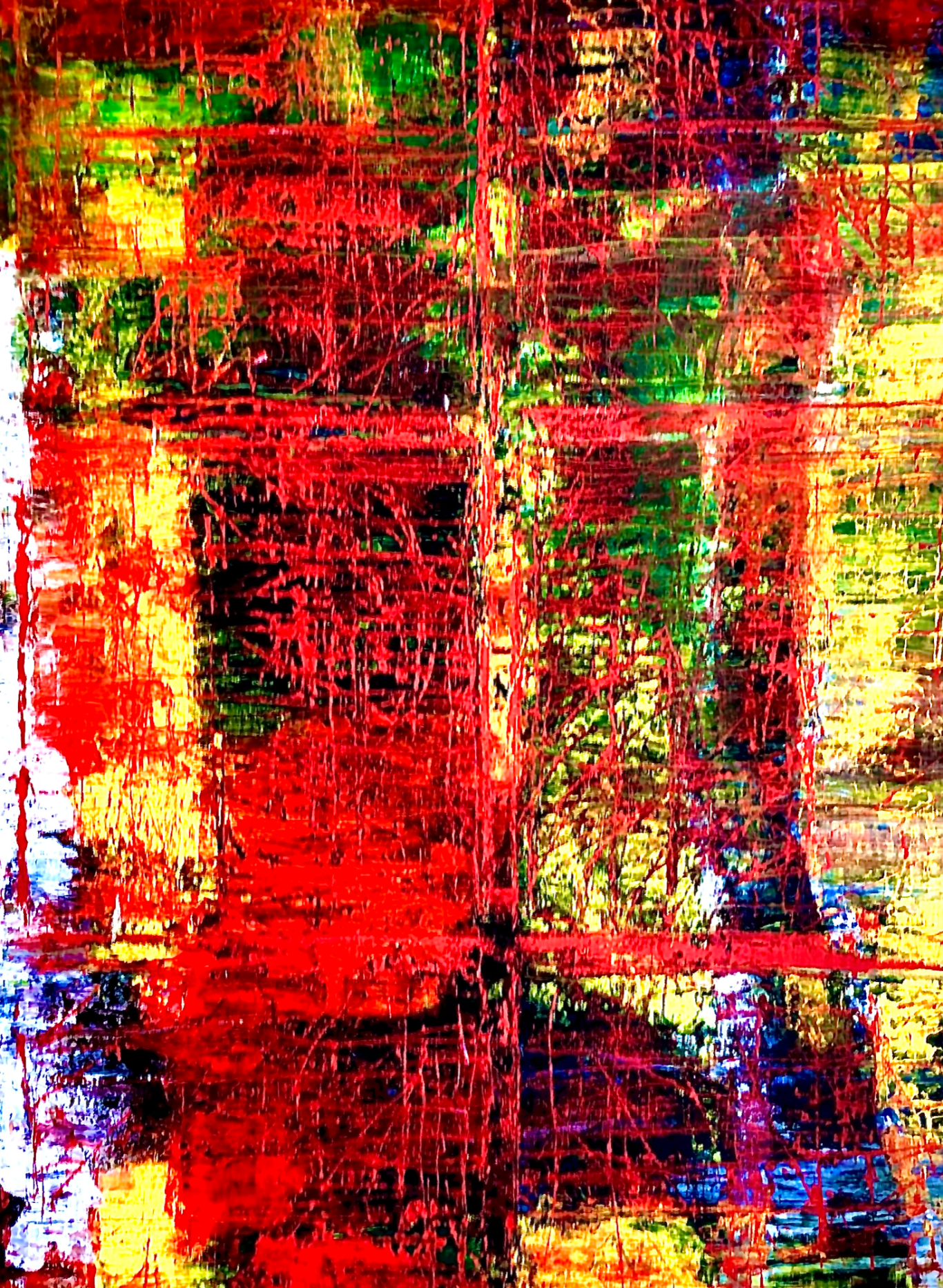 Paul Olivier No. 6 Acryl und Spachtelmasse auf Leinwand (220 x 140 cm) 2020