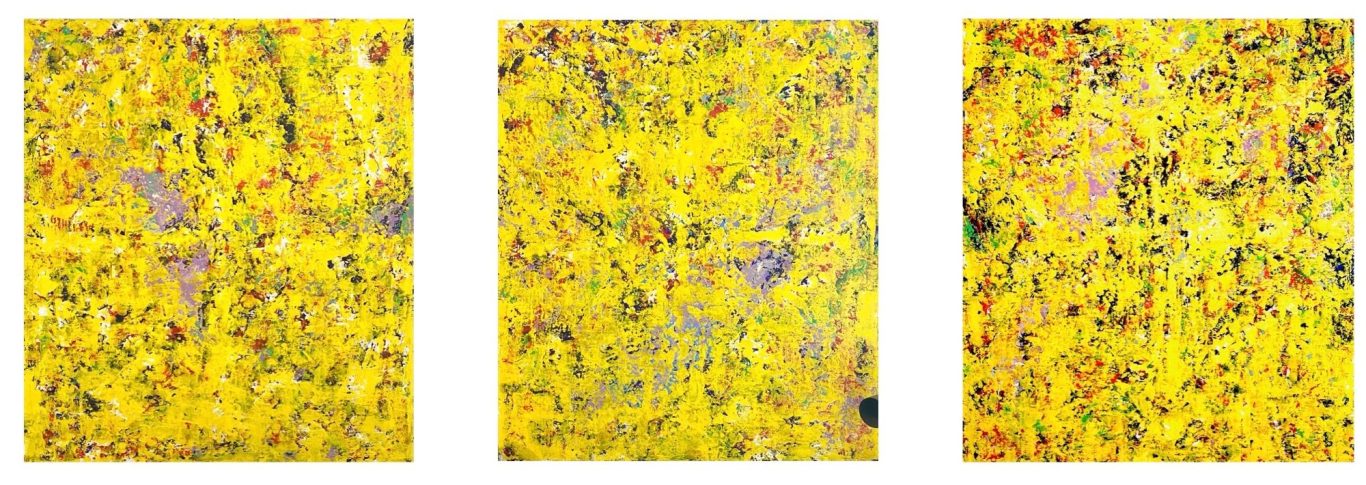 Paul Olivier No. 16, 17 und 18 | Acryl auf Leinwand (je 180 x 160 cm), 2022